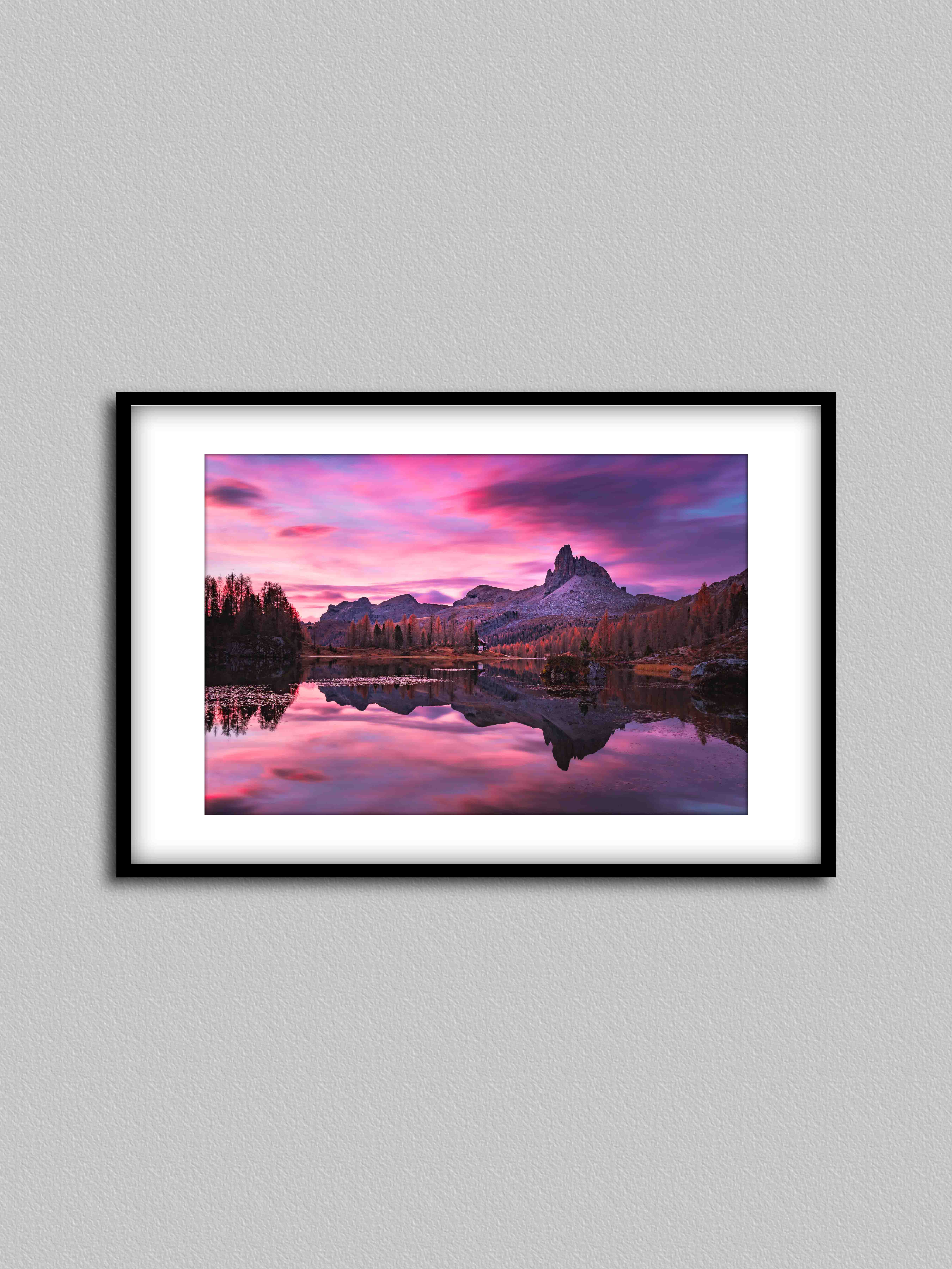 Sfumature di rosa nel Lago Federa